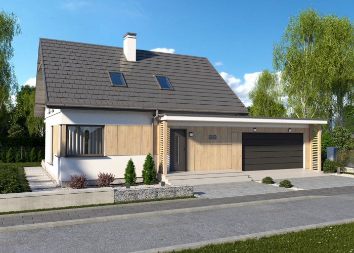 SEVILLA 3B szkielet drewniany z podwójnym garażem